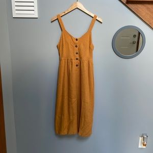 NWT Universal Thread Camel Linen Midi Dress